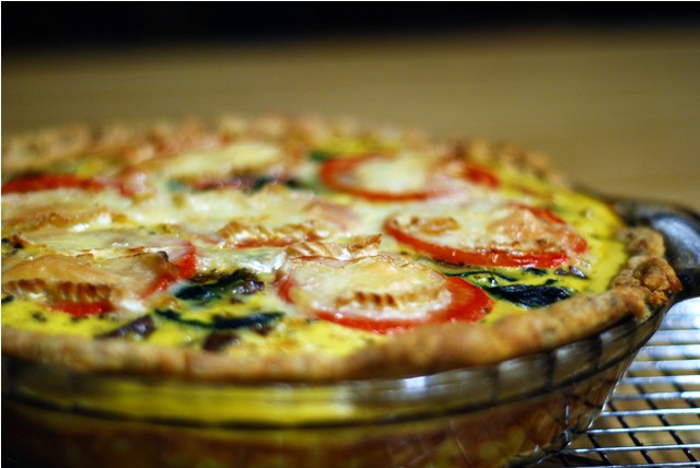 Fully loaded quiche
